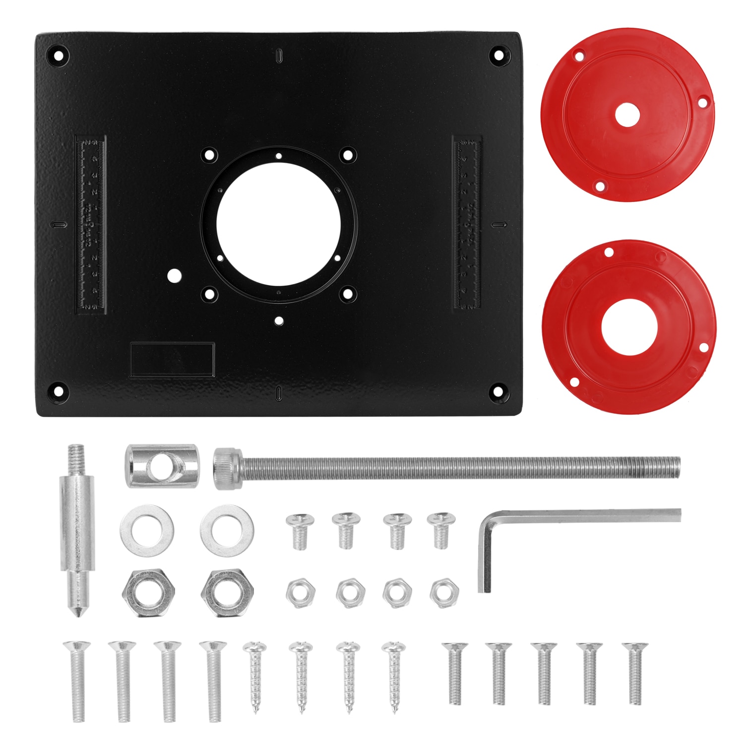 Portable Multifunctional Aluminum Alloy Router Table Insert Plate Trimmer Woodworking Benches Engraving Machine Tool
