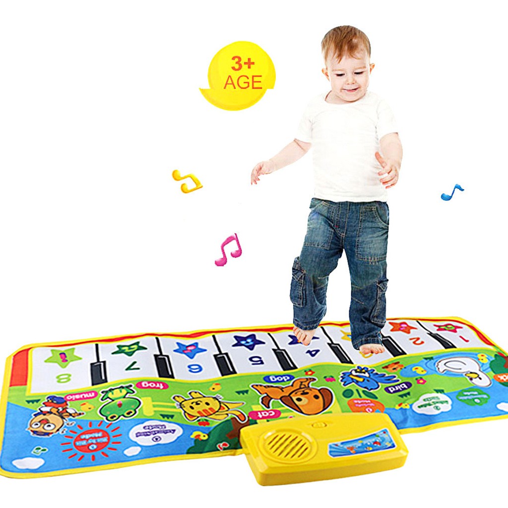 Baby Muziek Tapijt Touch Toetsenbord Elektronische Muziek Zingen Gym Tapijt Kids Speelkleed Educatief Speelgoed Voor Kinderen Baby
