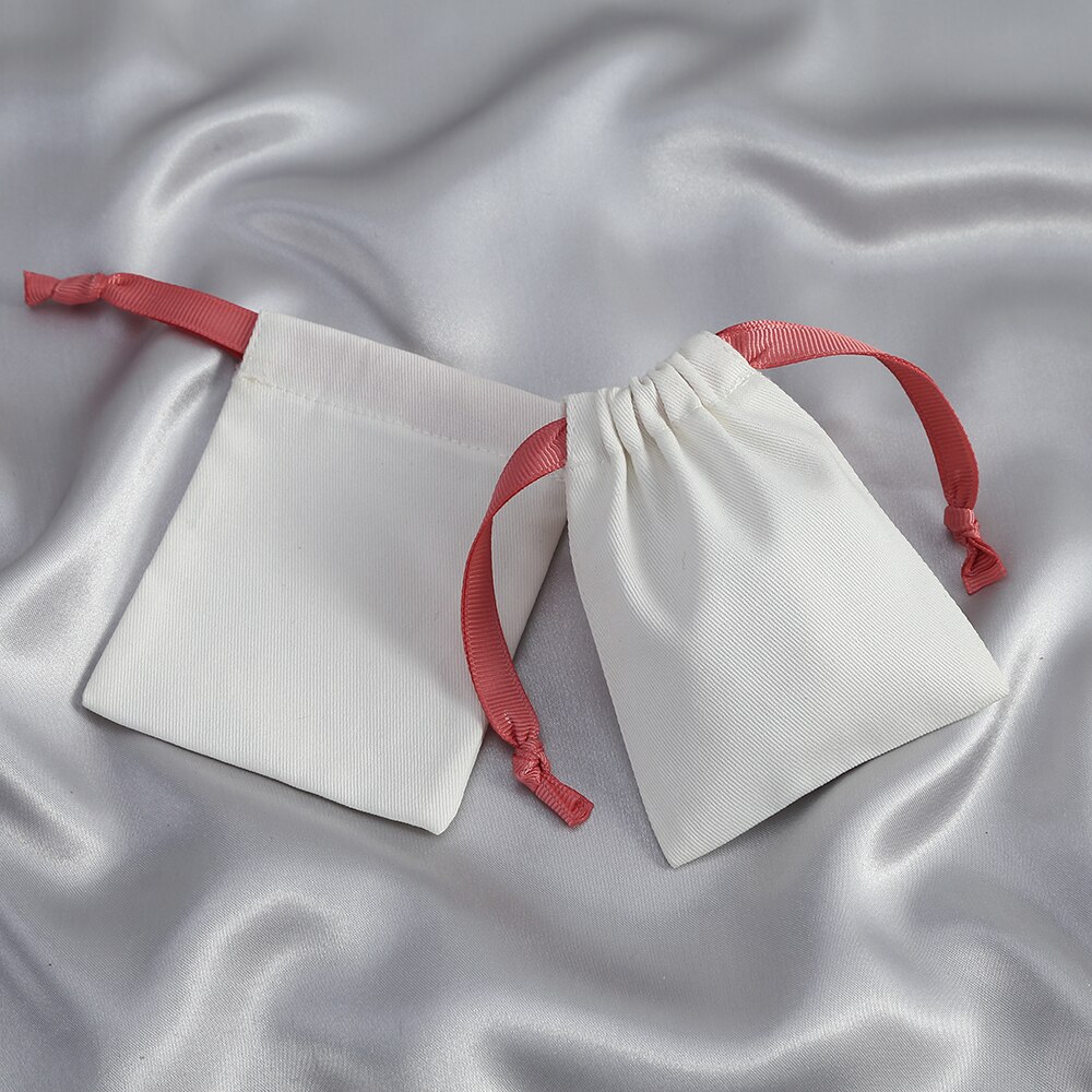 20Pcs Sieraden Verpakking Wedding Favor Tassen Kleine Katoenen Canvas Tassen Mini Tasje Ketting Oorbel Pouch