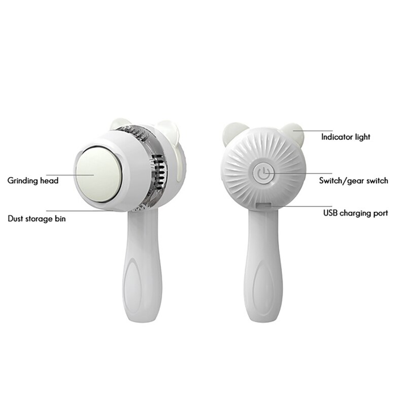 Electric Feet Callus Removers Rechargeable 3 Grinding Heads Dead Skin Remover USB Charging Feet Care