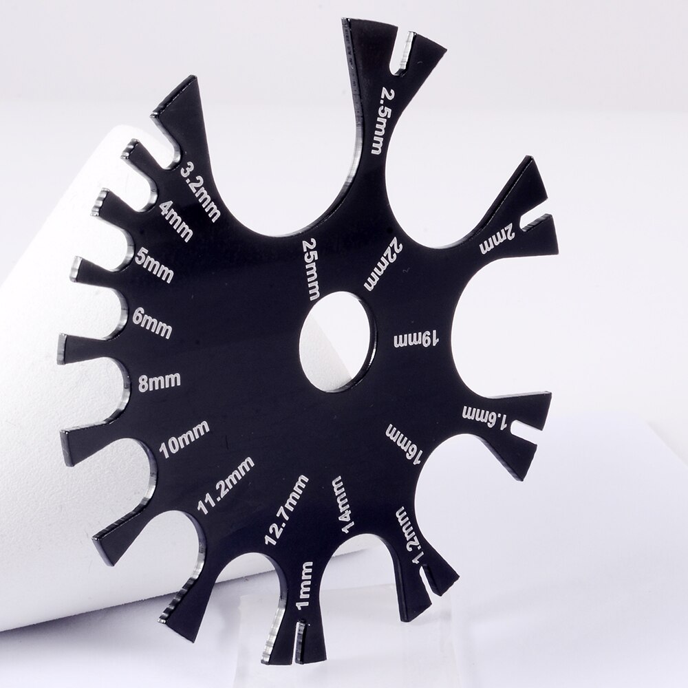 1Pc Acrylic 18g to 1" Gauge Wheel Tool Measure size for Body Piercing Measurement Tester Ruler Gauge Diameter Tools welry