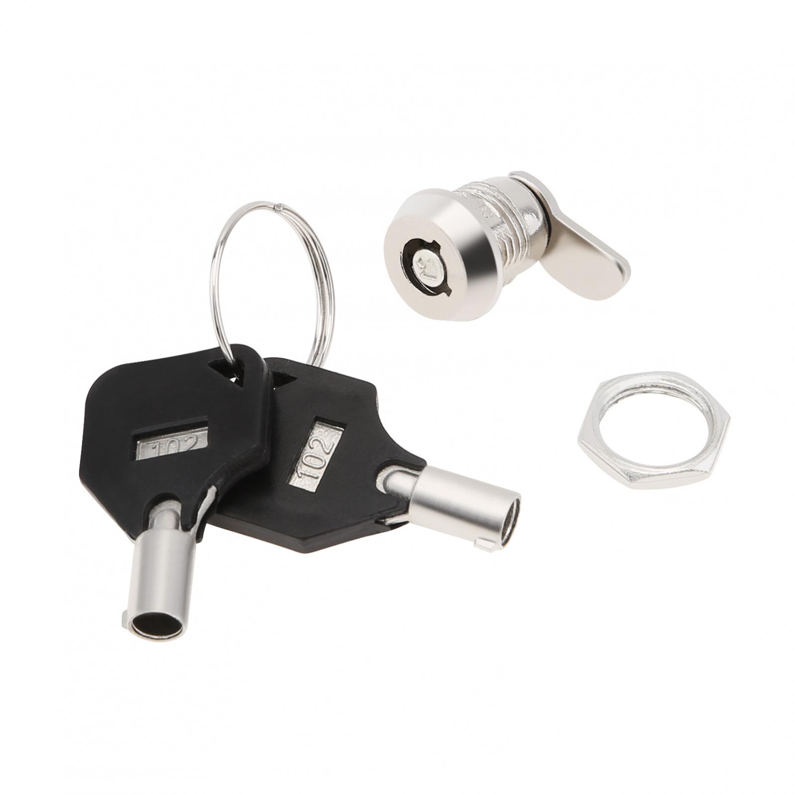 Mini Buisvormige Cam Kast Deurslot Voor Thuis Belangrijke Items Veiligheid Cilinder Deur/Mailbox/Telefoon Met 2 Sleutels