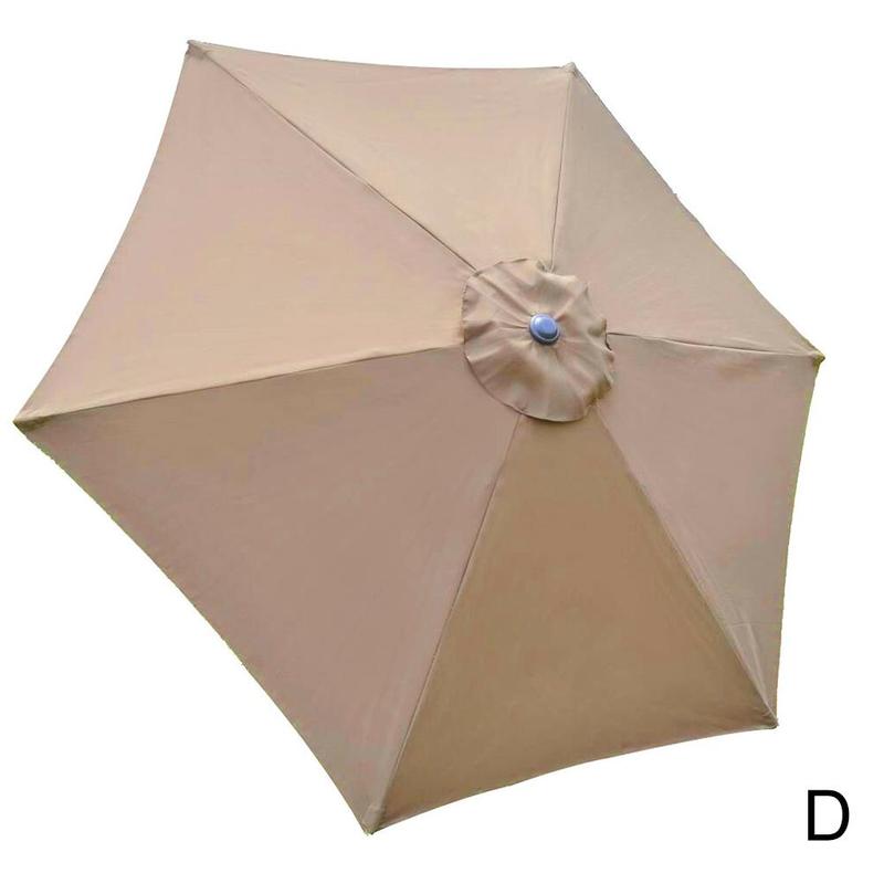 Outdoor Umbrella Replacement Canopy For 8 Ribs Dia Patio Sunshade Parasol Top Canopy Cover For Yard Garden Patio Beach P K5g1: Khaki