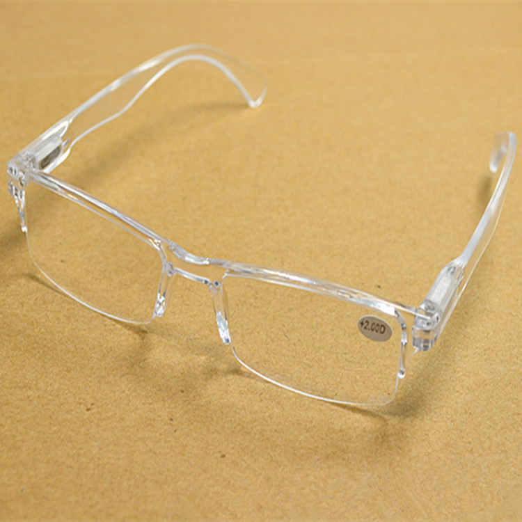 Retro Ultralight Geïntegreerde Leesbril Unisex Leesbril Zilver Wit Lente Glazen Benen Leesbril