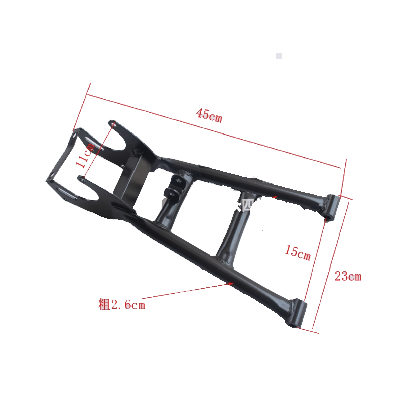 Taotao Sunl ATV Quad 4 Wheel Motor, horquilla trasera, brazo oscilante, negro, chino, 50cc, 70CC, 90CC, 110CC, 125cc, neumáticos de 6 pulgadas/7 pulgadas: Negro