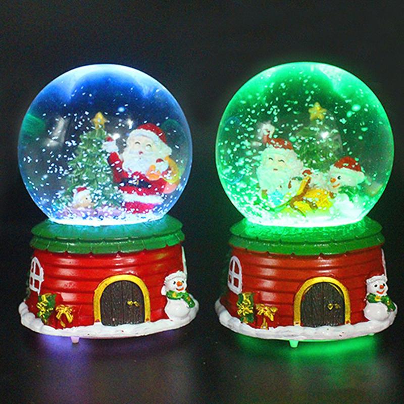 Luminous Christmas Crystal Ball Decor Cartoon Sant... – Grandado