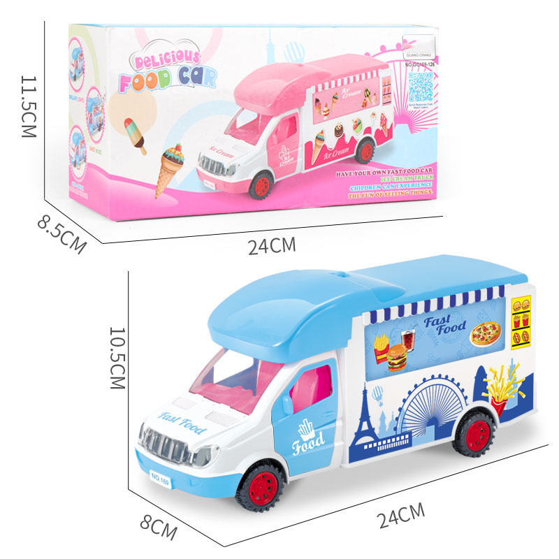 Girls' Birthday electric ice cream bar universal dining car toy Kit DIY Educational Children