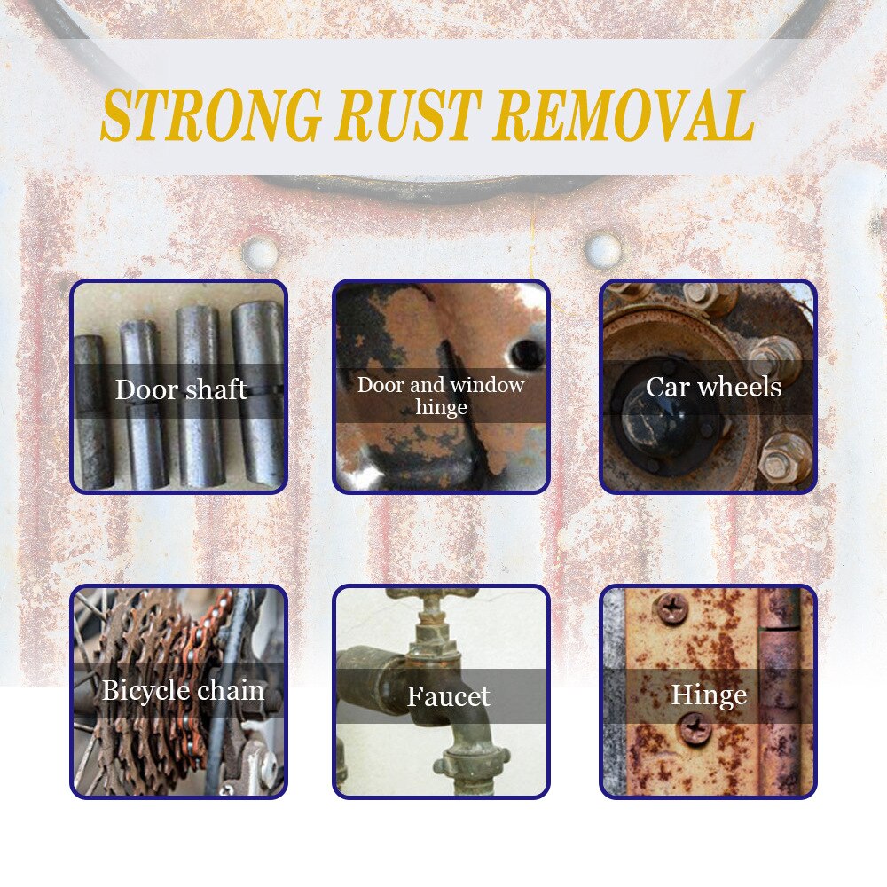 50ML Rust Converter Auto Wash Anti Corrosive Spray Paint For Cars Leathering Nozzle Windows Wheel Rust Remover