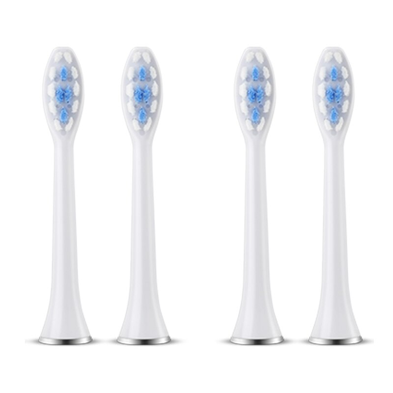 Brosse à dents électrique Sonic pour femme, MUTTUS MTS3800 étui de voyage activer, 6 têtes de brosse, 5 Modes 15 expérience de brossage: White Heads