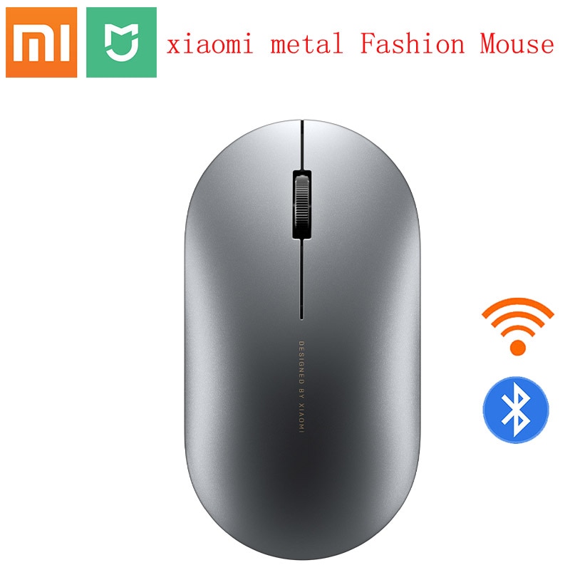 Xiaomi mijia langaton hiiri bluetooth hiiri peli hiiret 1000 dpi 2.4 ghz wifi linkki optinen hiiri mini metalli hiiri