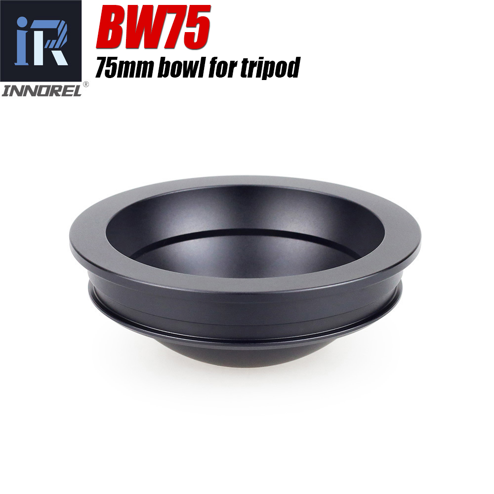 Innorel BW75 75 Mm Kom Voor Statief Half Ball Aluminium Statief Bowl Adapter Voor Video Fluid Head Statief