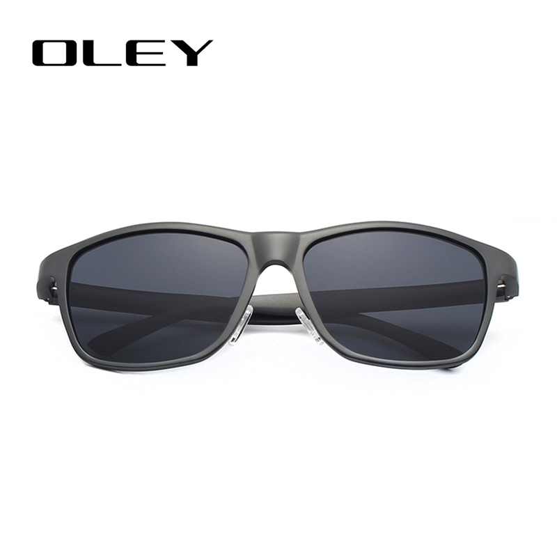 OLEY Neue Alle Aluminium Magnesium HD Sonnenbrille Männer klassisch retro Hochwertige Polarisierte Sonnenbrille Schutzbrillen: Y0934 C2 Pistole grau