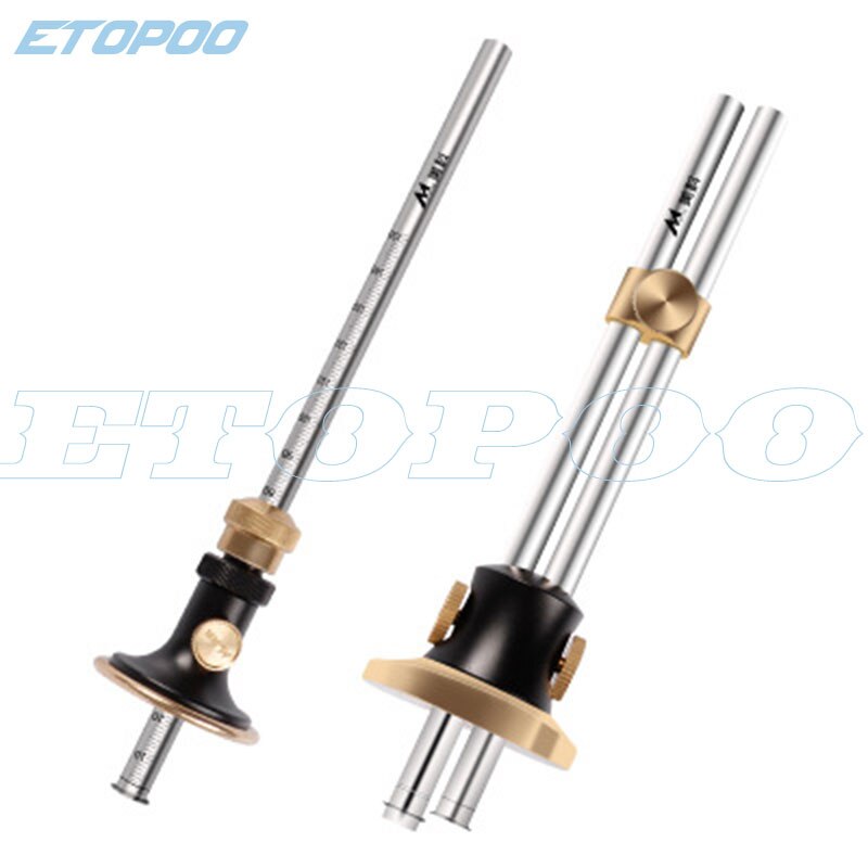 European single and double axis scriber fine-tuning woodworking ruler automatic line drawing tool dedicated tool ruler