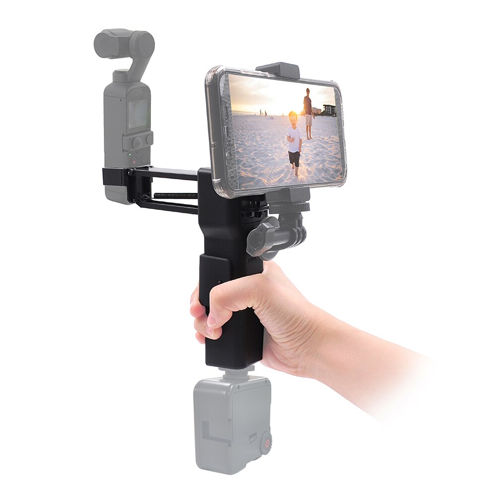 Handheld Stabilizer Phone Clip Z Axis Shock Absorber Vlog Photography Anti Shake Holder Gimbal Outdoor ABS For Osmo Pocket 2