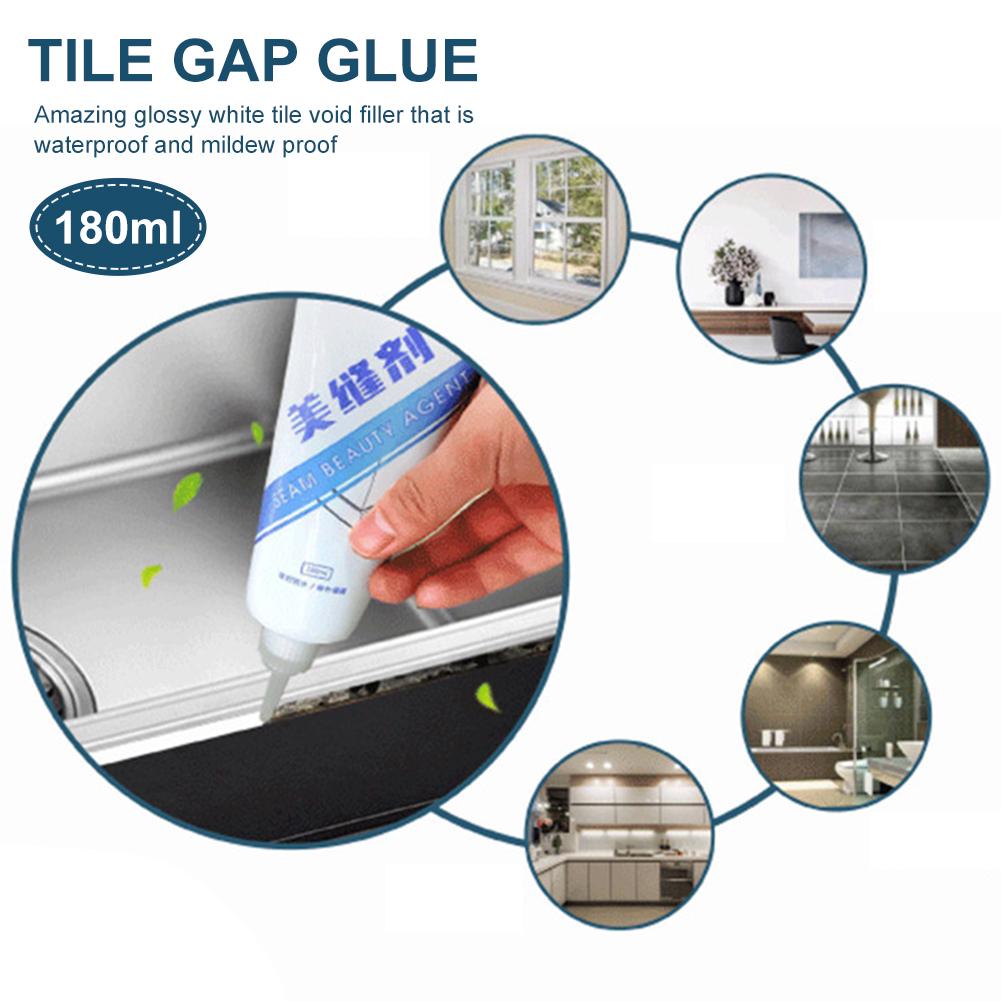 180ml Epoxy Grout Repair Tile Aide Waterproof Mouldproof Gap Filler Restore The Wall Floor Porcelain Ceramic Construction Tool