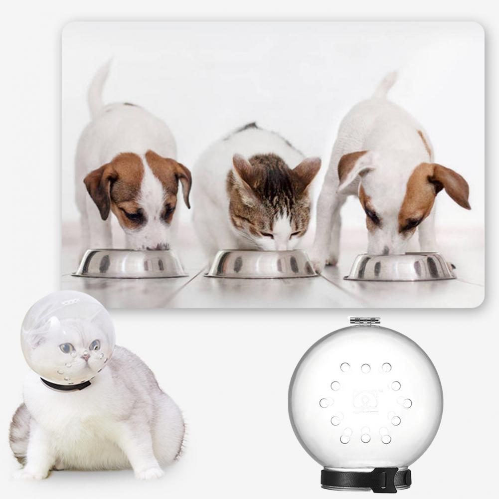 Space Hood Ball-shaped Round Cat Protective Helmet Cat Hood Sturdy Kitten Head Protective Cover Pet Supplies