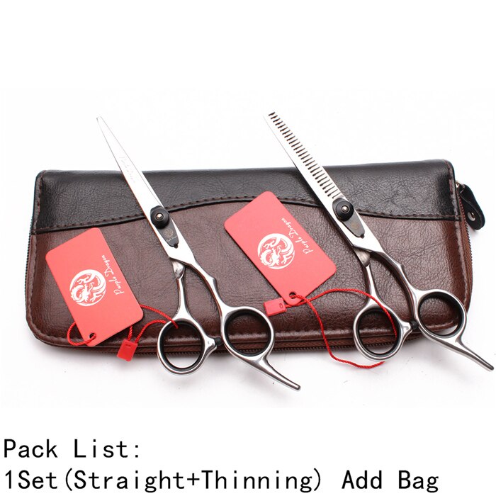 Tijeras de aseo para perros con tornillo trasero de acero inoxidable de 6 ", tijeras normales para adelgazamiento, juego de tijeras para mascotas, Z1003: Z1003 Hei D 6YY