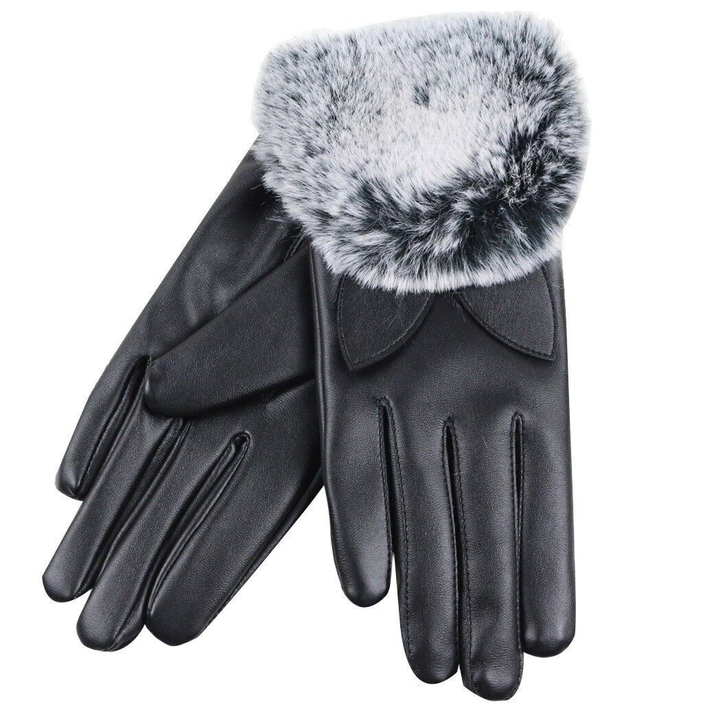 Vrouwen Winter Fluwelen Elegante Handschoenen Warme Gebruik Telefoon Voor Fietsen Running Handschoenen Rijden Touch Screen Handschoenen Chauffe Belangrijkste & f31: Black