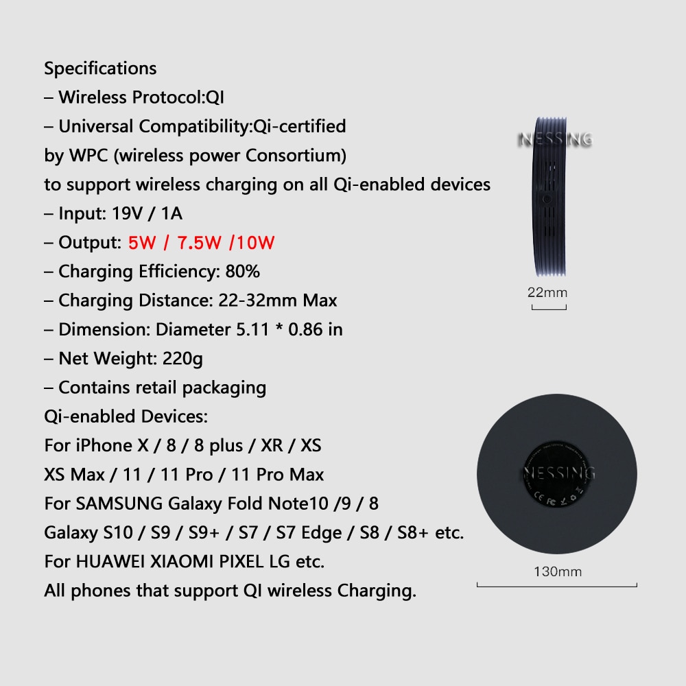 Draadloze oplader voor lange afstand, desktop, koffie, meubels, kantoor, verbergen, qi draadloos opladen voor iphone  xs 11 max, samsung  s20 10