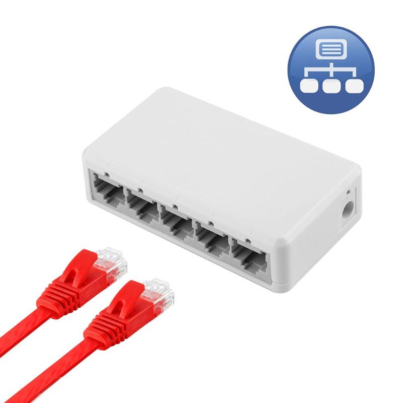 5 Häfen Gigabit Schalter 10 100 Mbps RJ45 LAN Ethernet Schnelle Schreibtisch Netzwerk Schalt Hub USB Energie Versorgung Zubehör