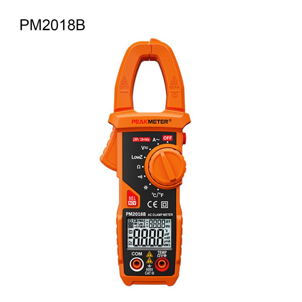 Handheld Smart DC/AC Digital Clamp Meter Multimeter 6000 count Anti-burn High Precision Ammeter Measurement Tester: PM2018B