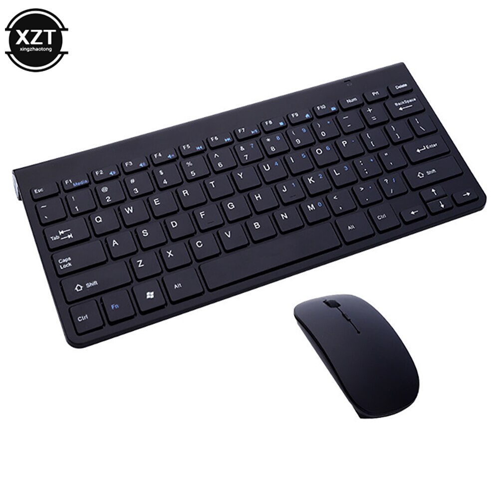 Drahtlose Tastatur Maus Set 2,4G USB Mini Multimedia Tastatur Maus Combo Für Notebook Laptop Mac Desktop PC TV büro Liefert: Black