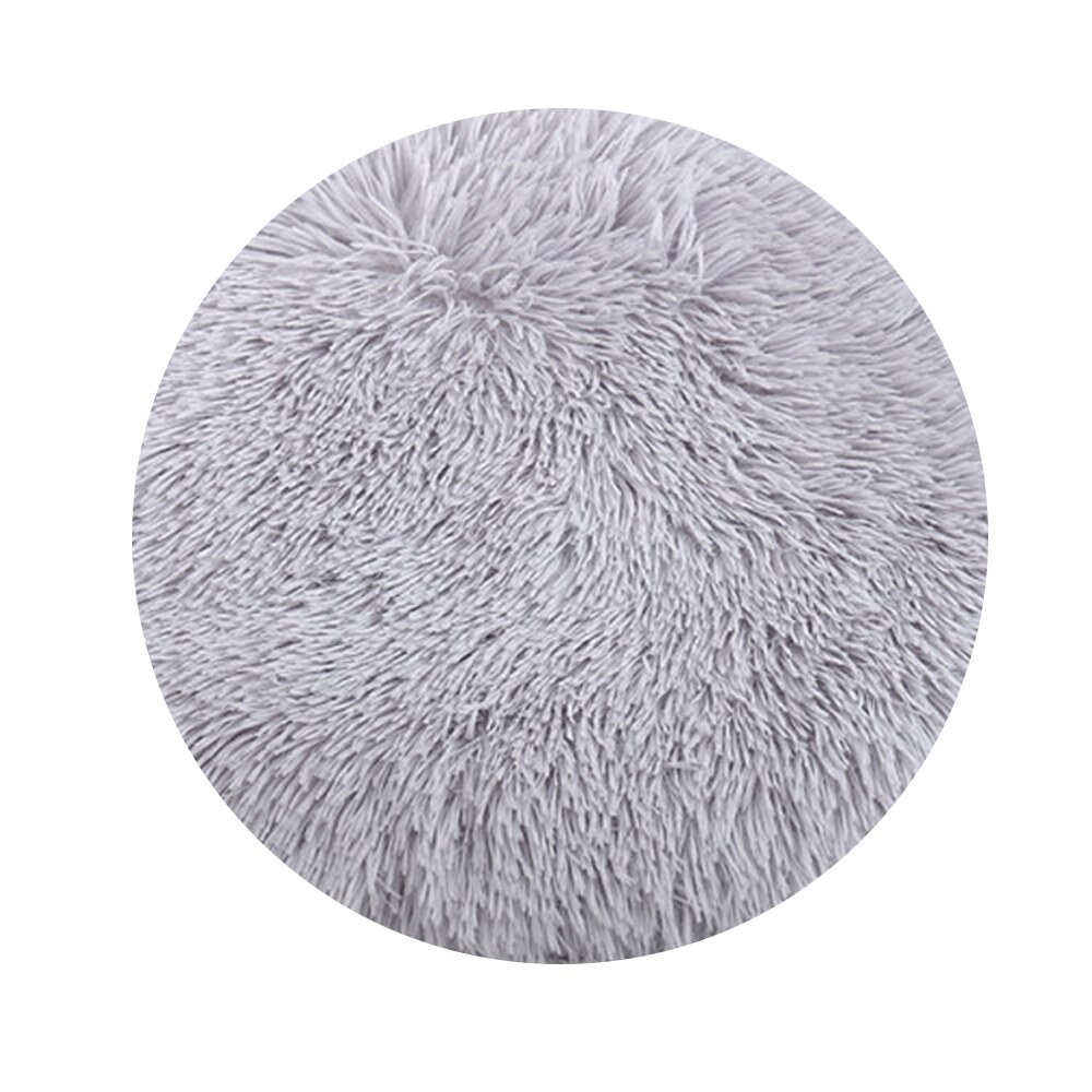Fluffy fleece hund katteseng rund pet donut dyb sovepude til lille stor hund blød vinter varme plys puder komfort: 1 / 50