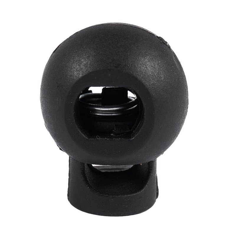 100 Piece Cord Stopper DIY Black Plastic Connector Cord Lock Stopper Switch Cover