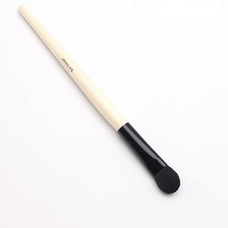 Long Wood Handle Soft Hair Round Paddle Shape Large Eye Sweep Brush