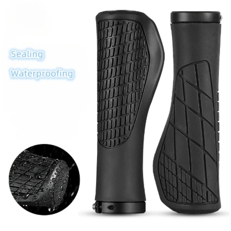 MTB Shockproof Bicycle Grips Bike Anti-Slip Lockable Grips Ergonomic Cycling Rubber Ball Handle Grips