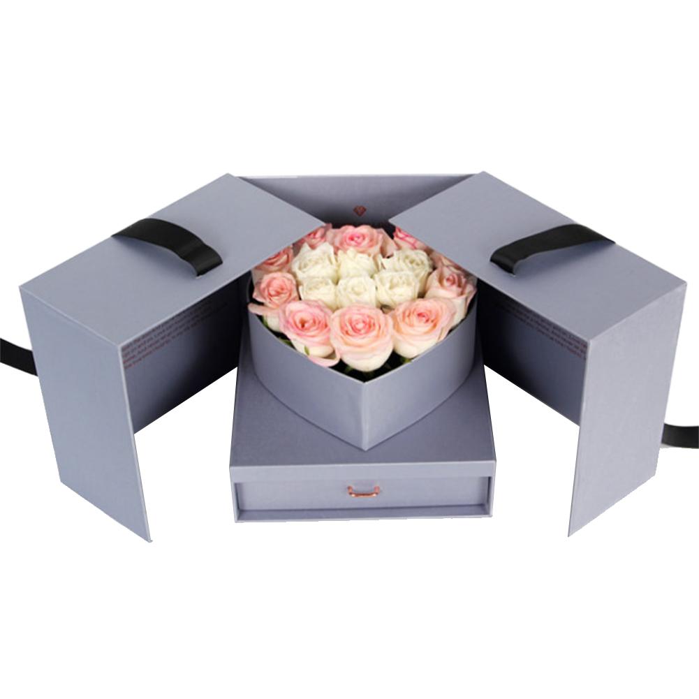 Flower Box DIY Box Cube Shape Box Innovative Box Anniversary Set For Birthday Anniversary Wedding And V