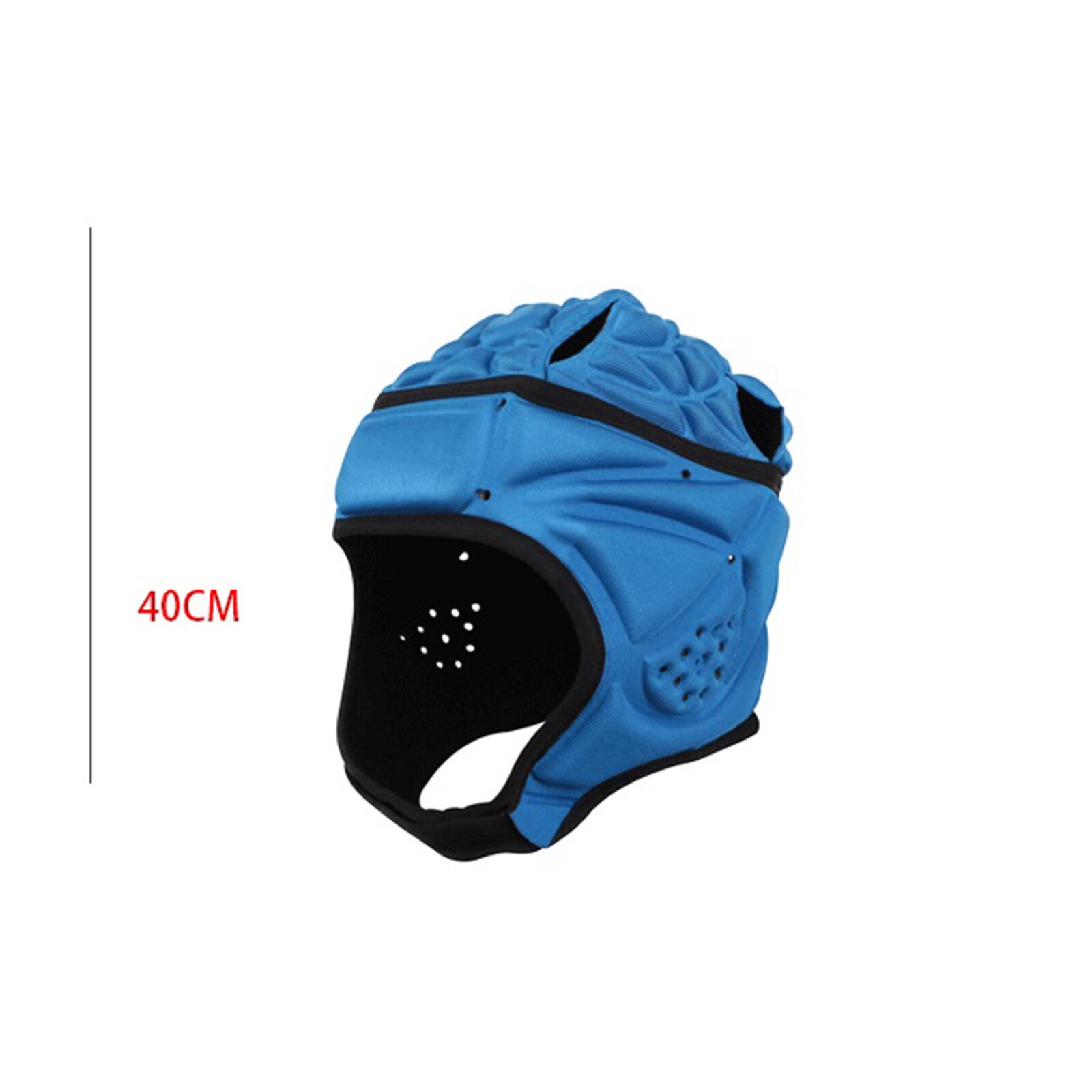 Neueste Erwachsene Schutz Hut Unisex Stoßfest Sicherheit Helm mit Air Vents für Rugby Hockey Schwarz/Blau