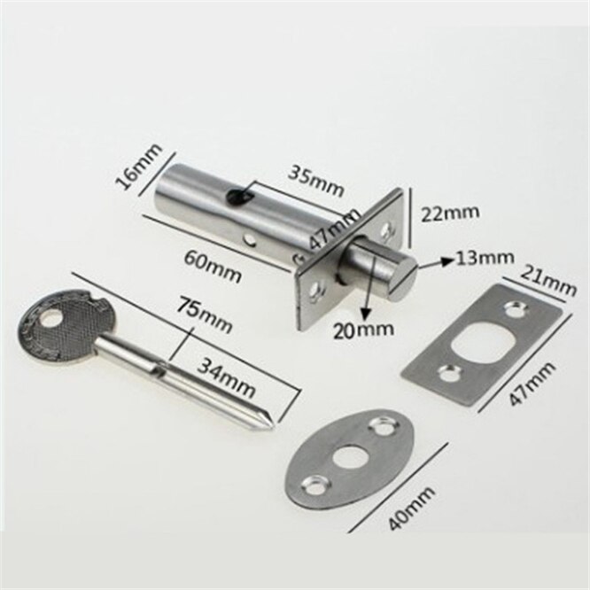 High Pipe lock Invisible Mortise door lock Fire door Security door Lock Escape Aisle Furniture hardware accessories