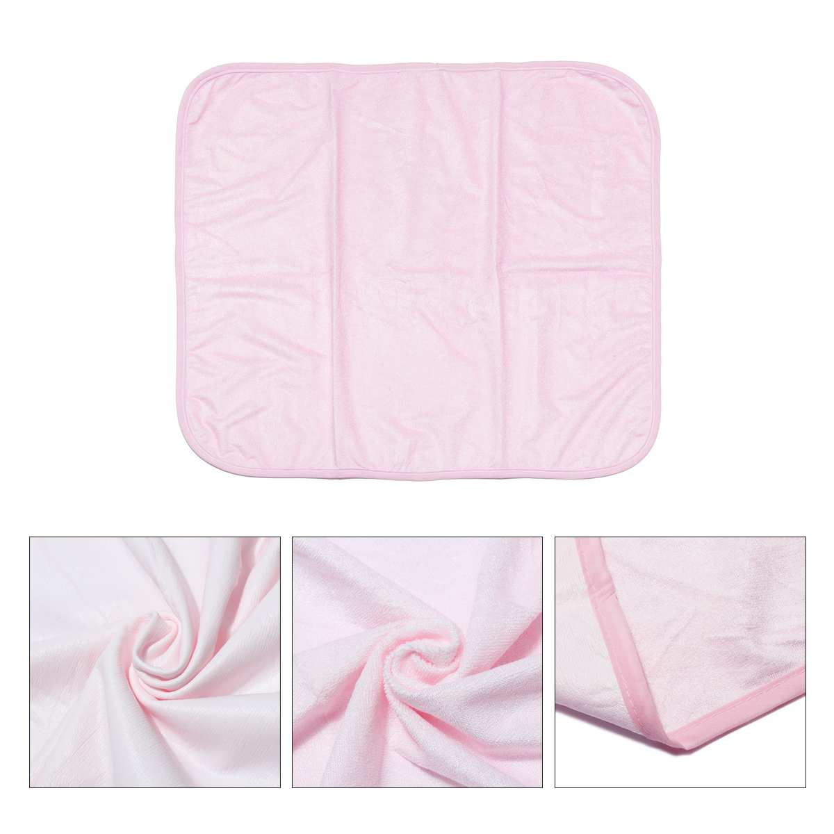 Baby Kind Kids Elder Waterdicht Wasbaar Herbruikbare Bed Pad Incontinentie Bedplassen Matras Cover Bescherm 3 Kleuren 7 Maten: Roze / 70X120cm