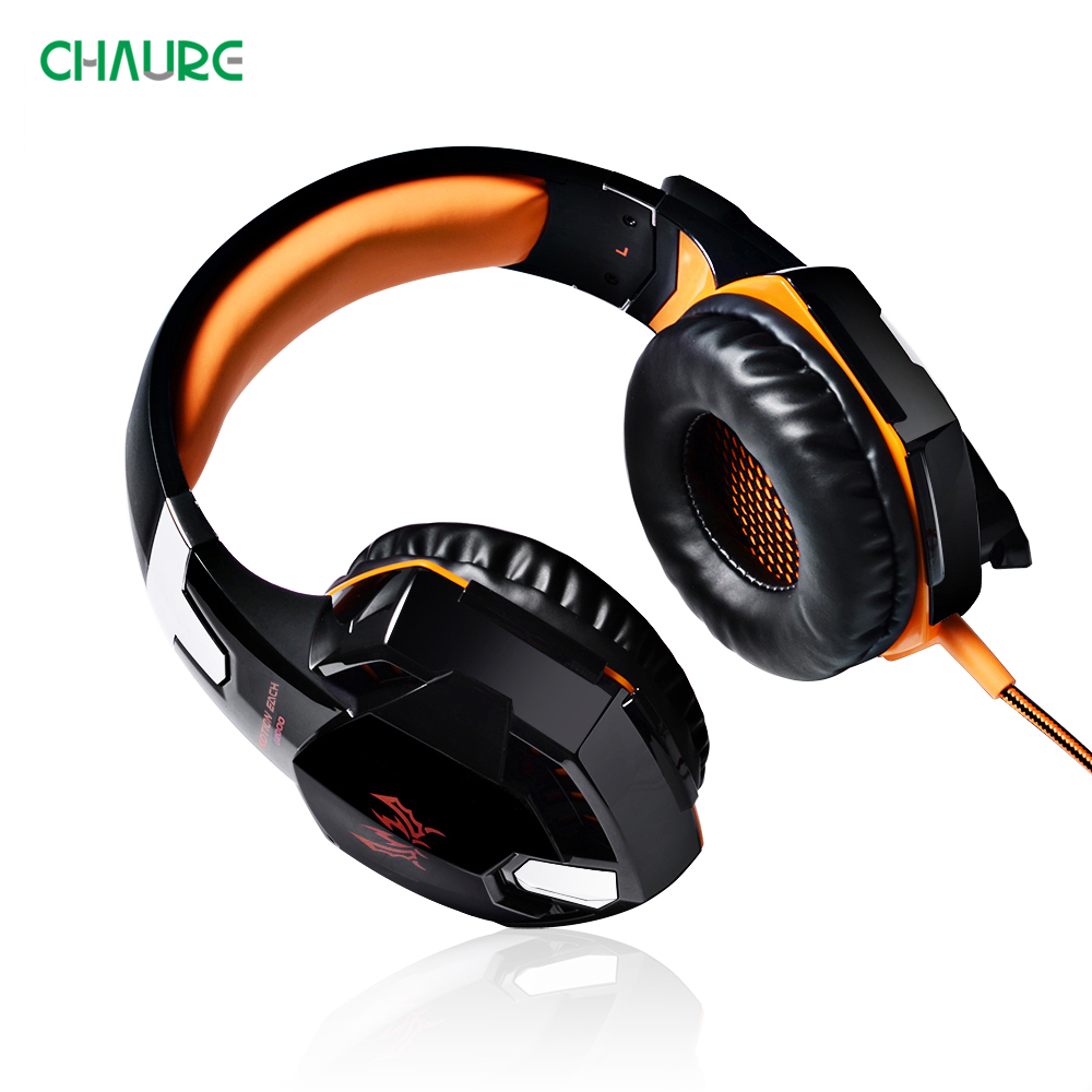 CHAURE Headset über-ohr Spiel Kopfhörer verdrahtet Spielen Headset mikrofon Tiefe Bass Stereo kopfhörer für PS4 PC Neue X-Kasten gamer
