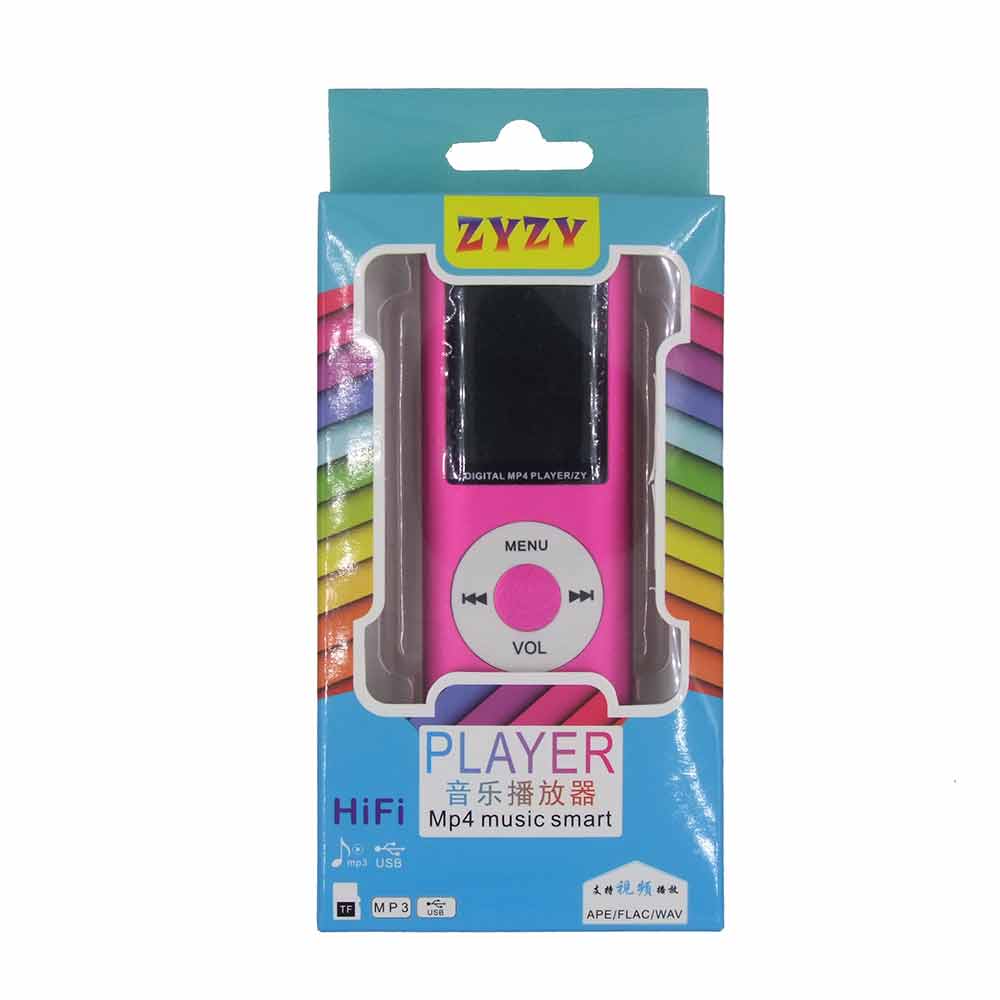 Slim 4th gen mp4 player 5 Colors to choose Music playing time 30Hours Fm radio video player MP4 for kids children nice pack: Pink in Retail Pack / 16GB