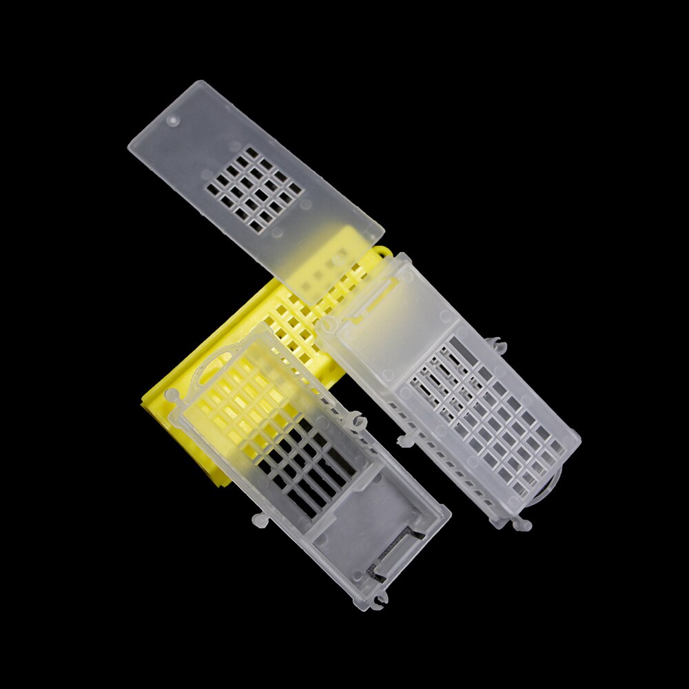 Jaulas de transporte de apicultura, sistema de cría de Reina, jaula de plástico para prisión, poste de casa, suministros de equipo de herramientas para abejas, 60 uds.