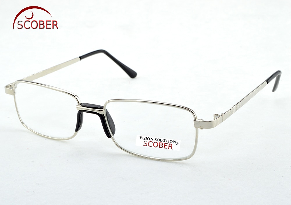= SCOBER =. ¡Dos pares! Lente de Cristal Natural de borde completo, gafas de lectura para hombres y mujeres, confort para una nariz + 1 + 1,5 + 2 + 2,5 + 3 + 3,5 + 4