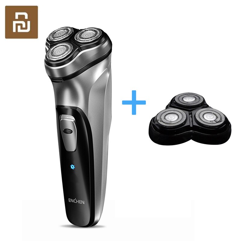 ENCHEN Electric Shaver for Men Rechargeable razor Flex Razor 3 Head Dry Wet Shaving Machine Beard Trimmer Enchen Dual Blade 4: ENCHEN Shaver 2heads