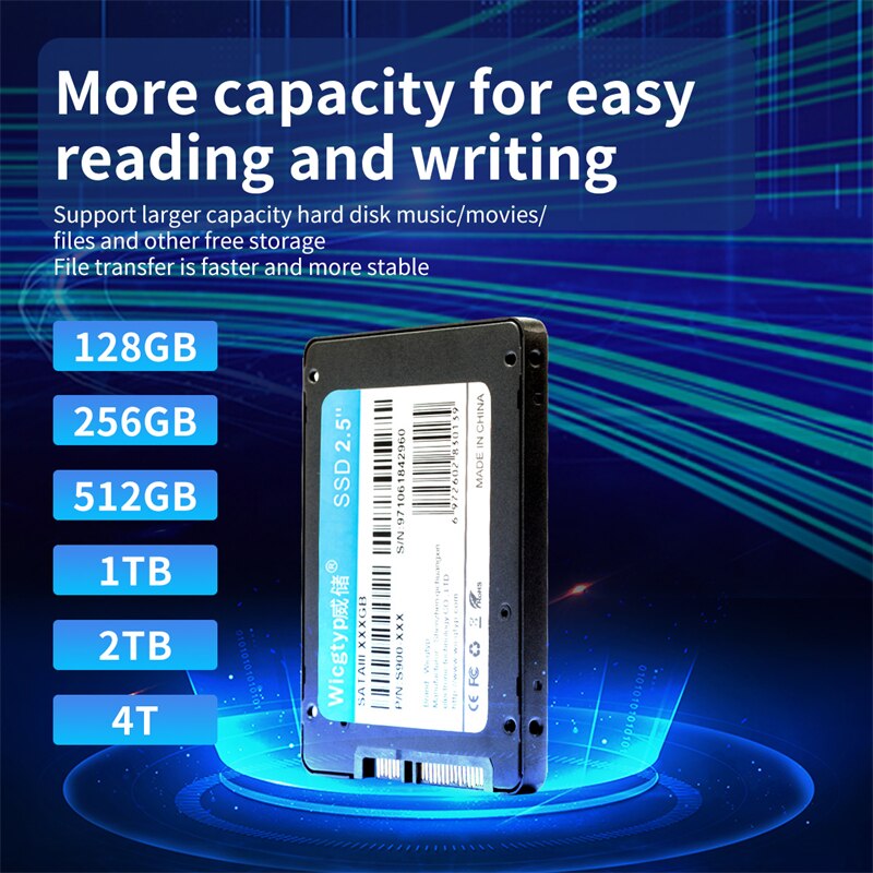 Witchtyp – disque dur interne Ssd, Sata 3, avec capacité de 240 go, 128 go, 256 go, 512 go, 120 go, 240 go, 480 go, 1 to, 2 to, 4 to, 2.5