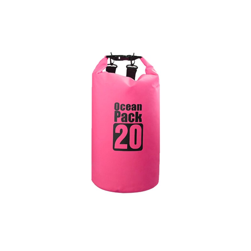 20L al aire libre Impermeable Trekking bolsa seca Camping mochila Impermeable natación playa bicicleta accesorios océano paquete resistente al agua: Pink