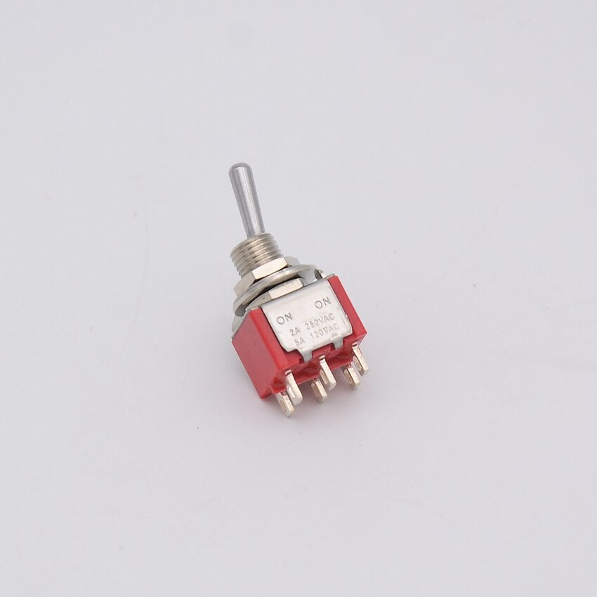 1 Piece ON-ON / ON-OFF-ON DPDT Mini Toggle Switch for Electric Guitar or Bass CN(Origin)