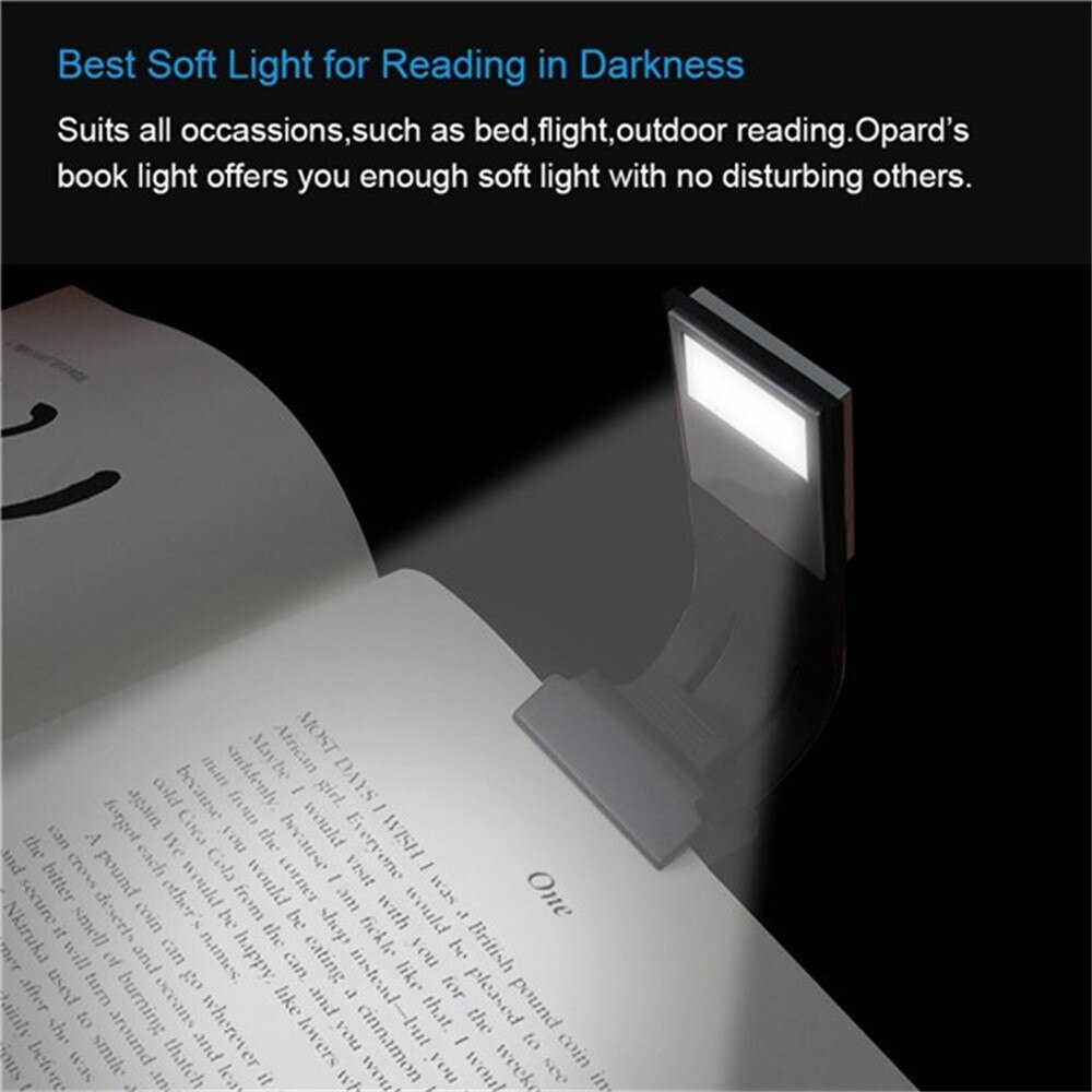 Rechargeable E-book Led Light For Kindle PaperWhite 4-Level Adjustable Brightness Eye Protection As A Bookmark Reading Lamp