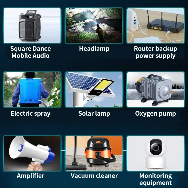 Batería lifepo4 de fosfato de hierro y litio, paquete de baterías de litio de 12v, 45Ah, 50Ah, 100Ah, 120AH, BMS integrado para barco Solar + cargador de 12,6 V