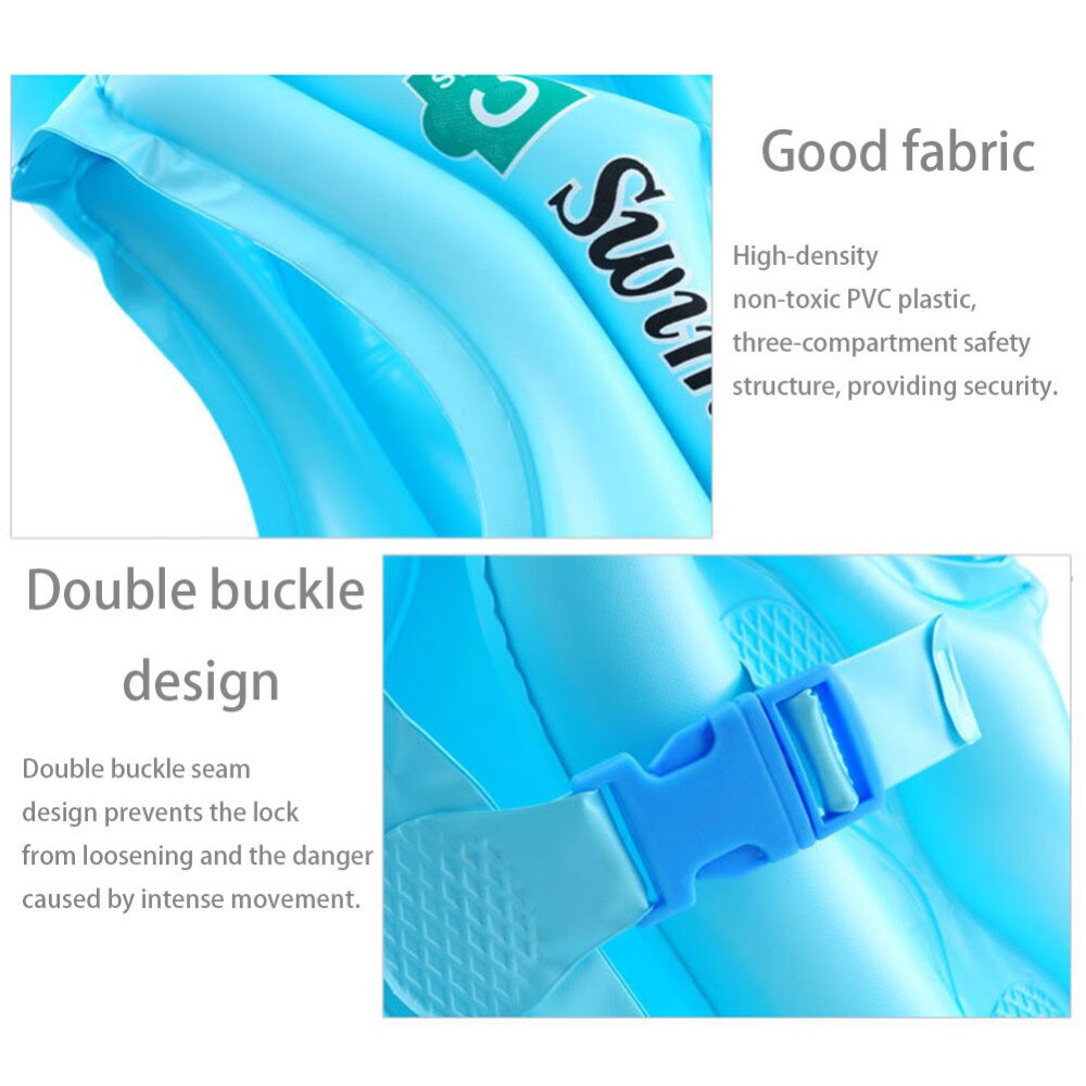 Summer Swimming Life Vest Children's Inflatable Swimming Vest Bathing Suit For Kid Vest Drifting Swimming Suit #271481