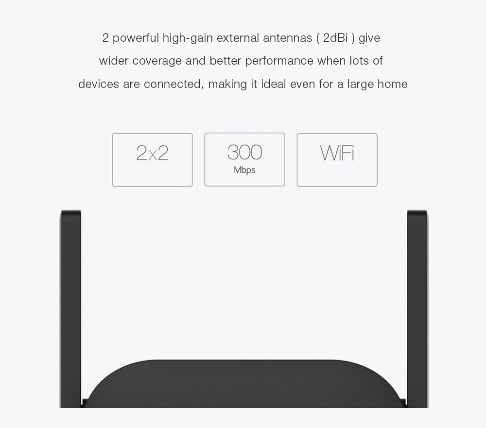 Xiaomi Wifi Amplifier Pro Router 300M 2.4G Repeater Network Expander Range Extender Roteader Mi Wireless Router Wi-fi