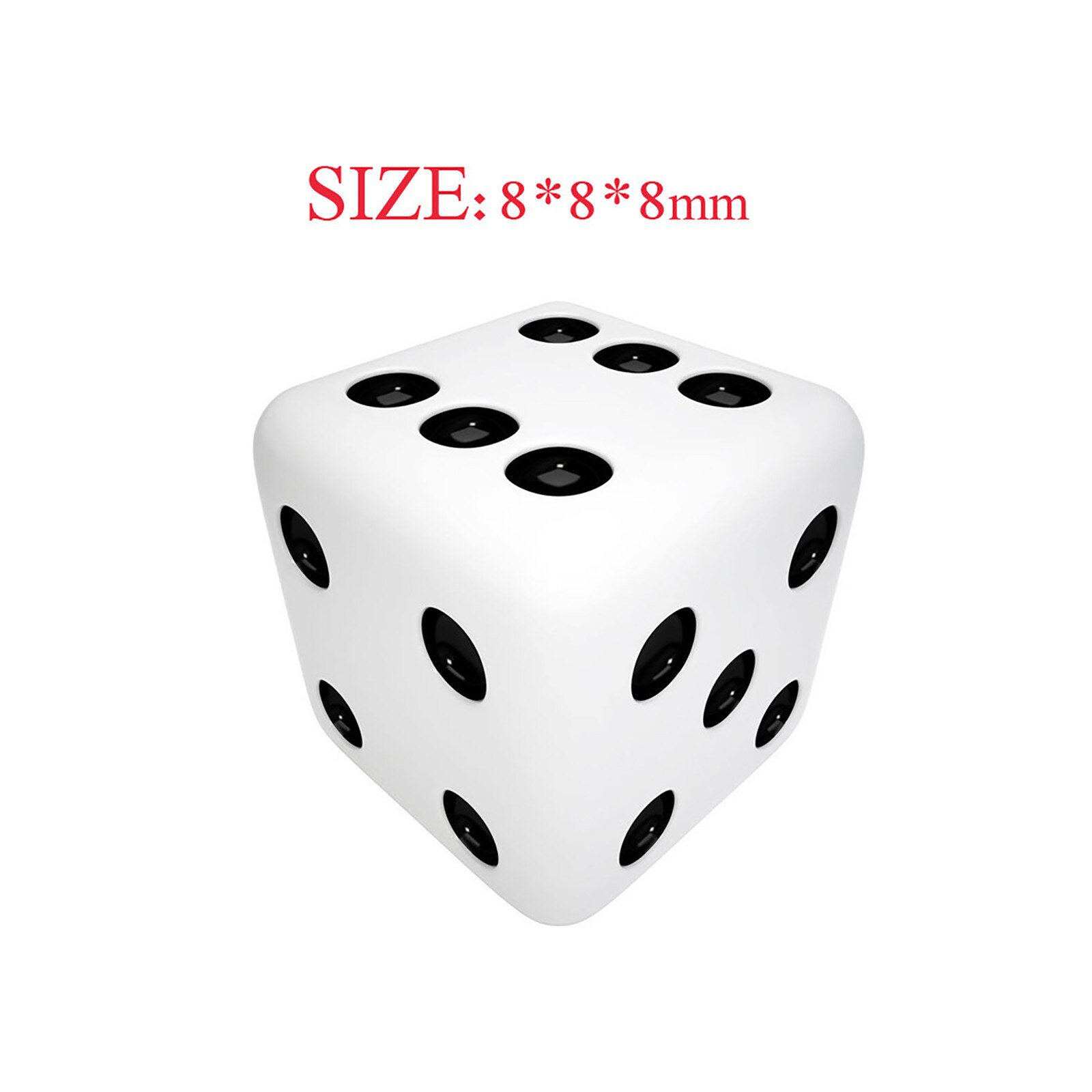 10/20Pcs 8X8X8Mm Mini Dobbelstenen Speelgoed Standaard Zeszijdige Vierkante Dobbelstenen Nummer 1-6 Punt Dobbelstenen Party Game Speelgoed Voor Volwassenen Kinderen Kids