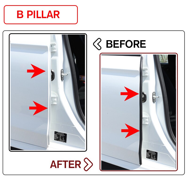 Set Auto Deur Afdichting Strip Kit Geluiddichte Geluidsisolatie Weer Strip Afdichting Voor Tesla Model 3/S/ X Exterieur Accessoires