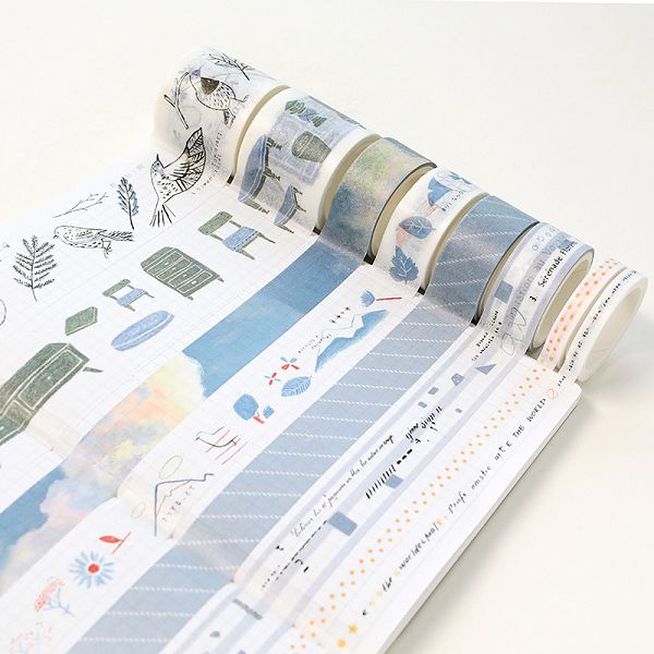 8 Pcs/Set Washi Tape Masking Washitape Wasi Tape De Decoracion Scrapbooking Cute Floral Deco Planner Wide Sakura Decorative: 1