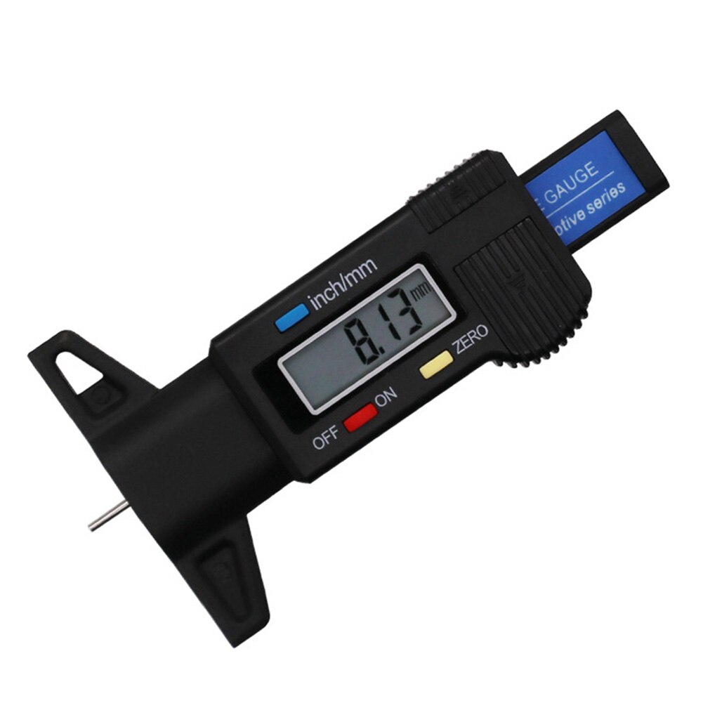 Mini TG105 TG101 LCD Digital para neumático de coche calibrador de neumáticos medidor herramienta manómetro barómetros medidor de espesor de presión de aire: Black 0-25.4 mm